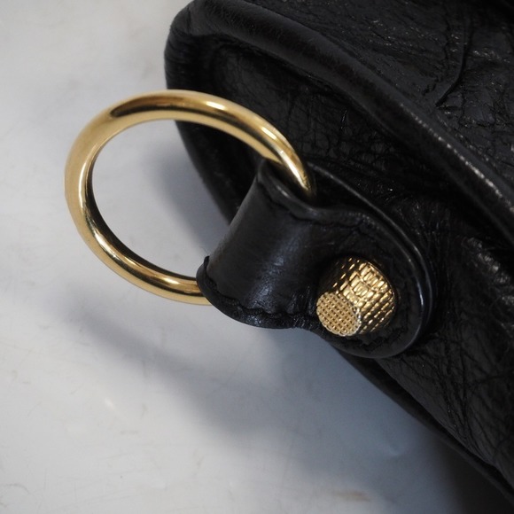 Balenciaga Giant Mini City Shoulder Bag Leather Black - Picture 15 of 16